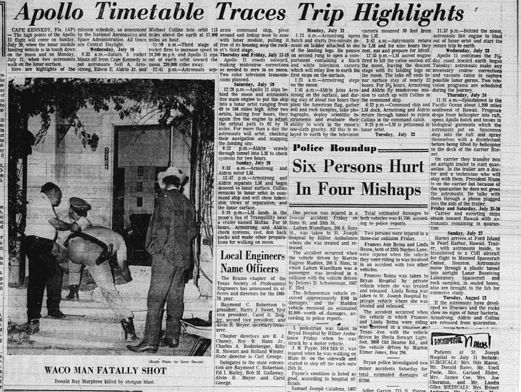 The Eagle Archives: July 13, 1969